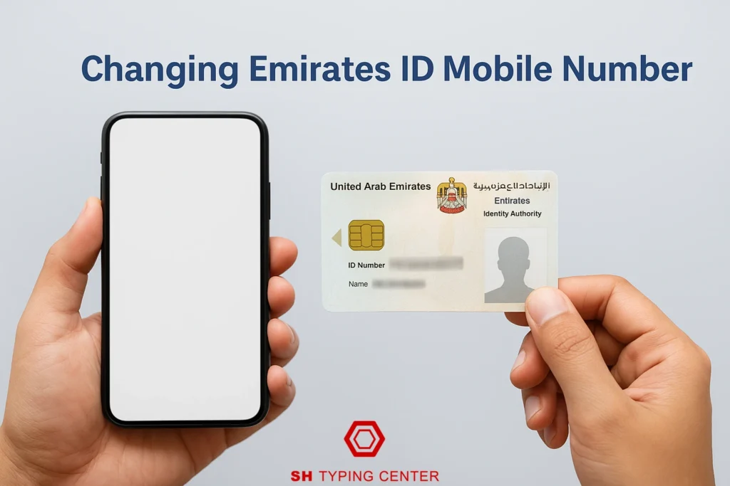 Changing emirates id mobile number