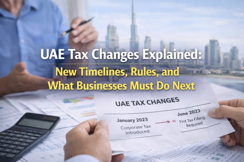 Tax changes in the UAE explained