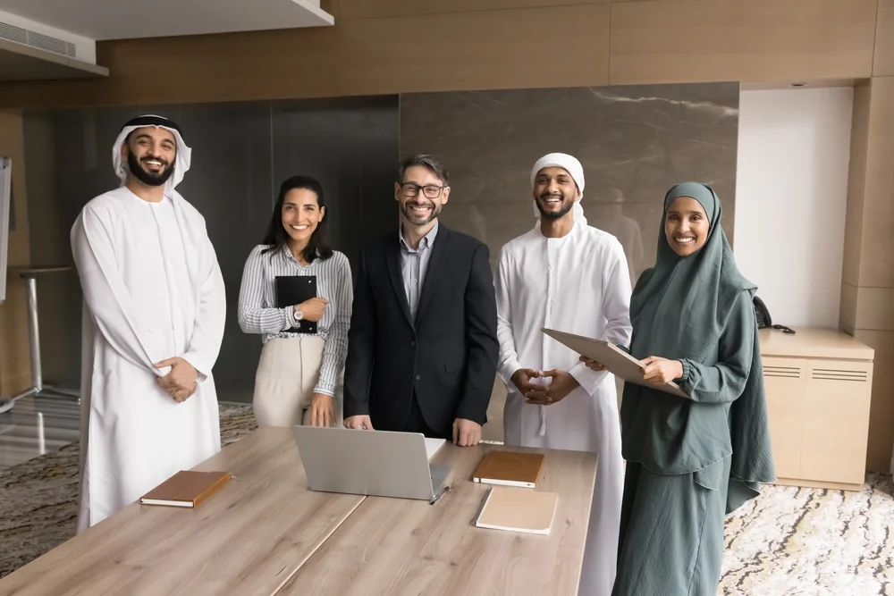 UAE office happy employees