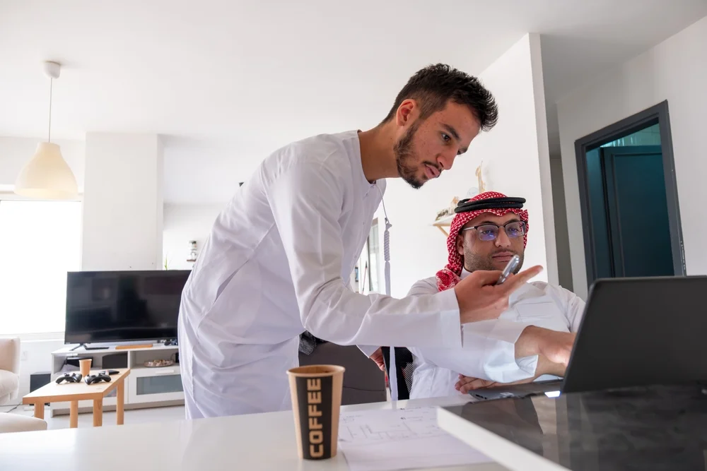 employer addressing employee about work